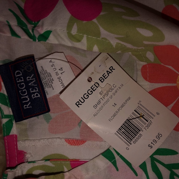 RUGGED BEAR floral button back dress/NWT - Picture 2 of 6